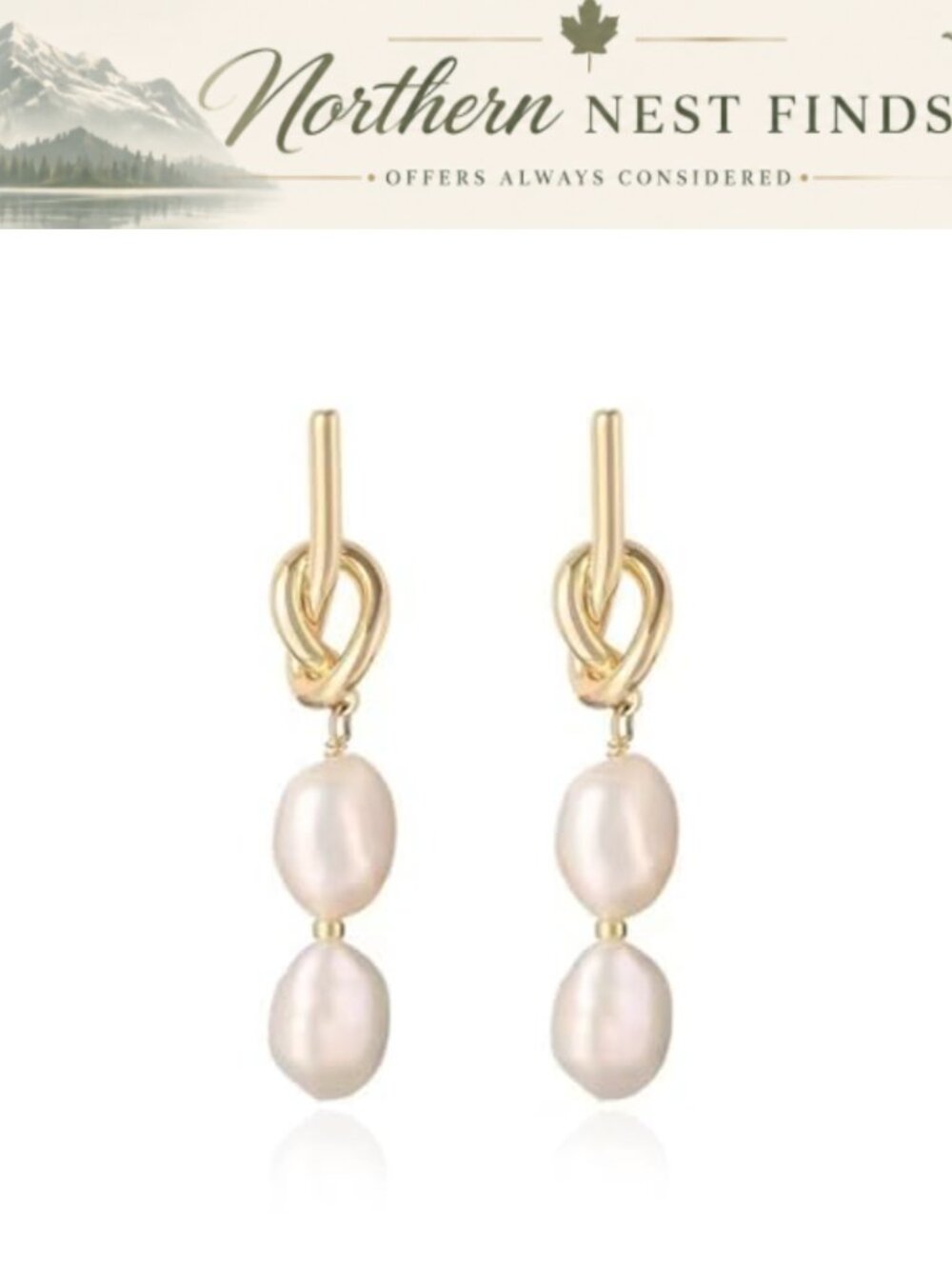 Pearl Drop Earrings Pink Beaded Pearl Hook Earrings for Women Vintage Floral